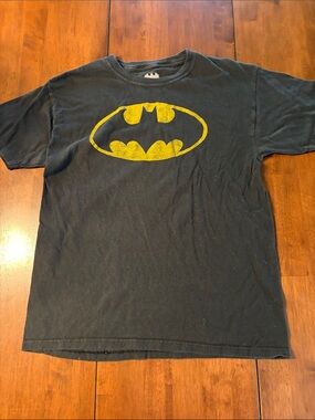 Batman Black Tee with Yellow Logo